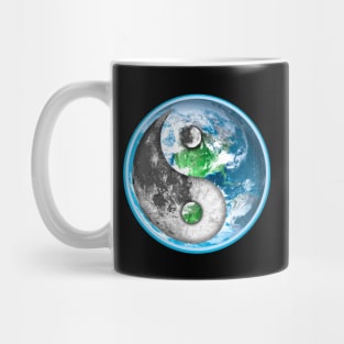 Yin Yang Moon and Earth Mug